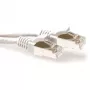 ACT valkoinen 15 metrin LSZH SFTP CAT6A patch-kaapeli snagless RJ45-liittimillä