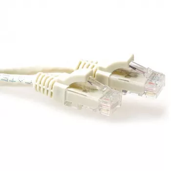 ACT norsunluu 25 metrin U/UTP CAT6 patch-kaapeli taittumissuojalla ja RJ45-liittimillä