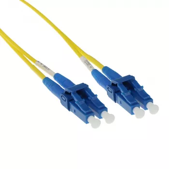 ACT 20 metrin LSZH Singlemode 9/125 OS2 lyhytkauluksinen kuitu-patch-kaapeli duplex LC-liittimillä