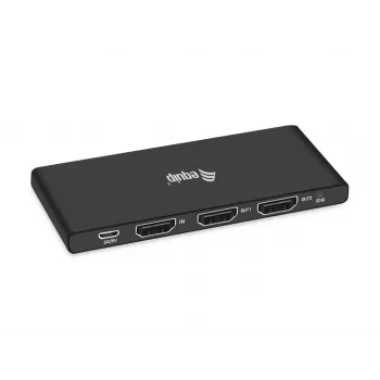 Equip erittäin ohut 2-porttinen HDMI 2.0 -jakaja