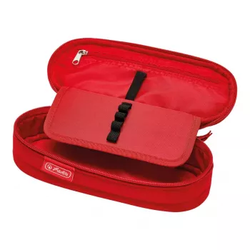Pehmeä penaali Herlitz 50038428 polyesteri punainen 215x95x60 mm