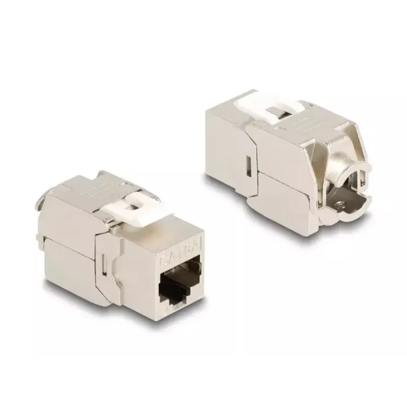 Delock 86050 Keystone-moduuli RJ45-liitin Cat.6A STP, 4 kpl:n pakkaus