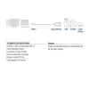 ACT AC6002 sarjakaapeli DB-9, 1,5 m, musta