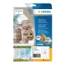 Itseliimautuva tarra HERMA 10752 suorakaide pysyvä ruskea 640 kpl
