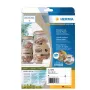 HERMA 10756 itseliimautuva tarra suorakaide pysyvä ruskea 80 kpl
