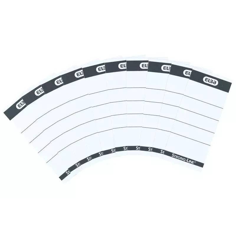 Tarra Elba 400087754 10 kpl musta valkoinen suorakaide 5x2,5 cm