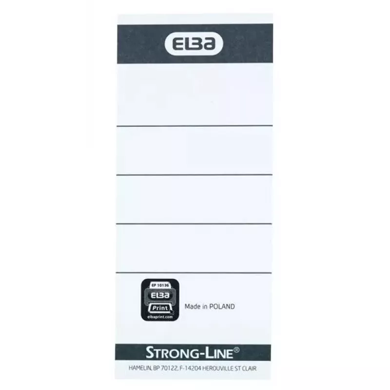 Tarra Elba 400087754 10 kpl musta valkoinen suorakaide 5x2,5 cm