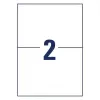 Itseliimautuvat tulostintarrat AVERY 6604 valkoinen A4 21x14,8 cm 130 tarraa