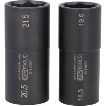 Hylsyavainsarja KS Tools 515.0895 1/2 tuuman vääntö 2 hylsyä