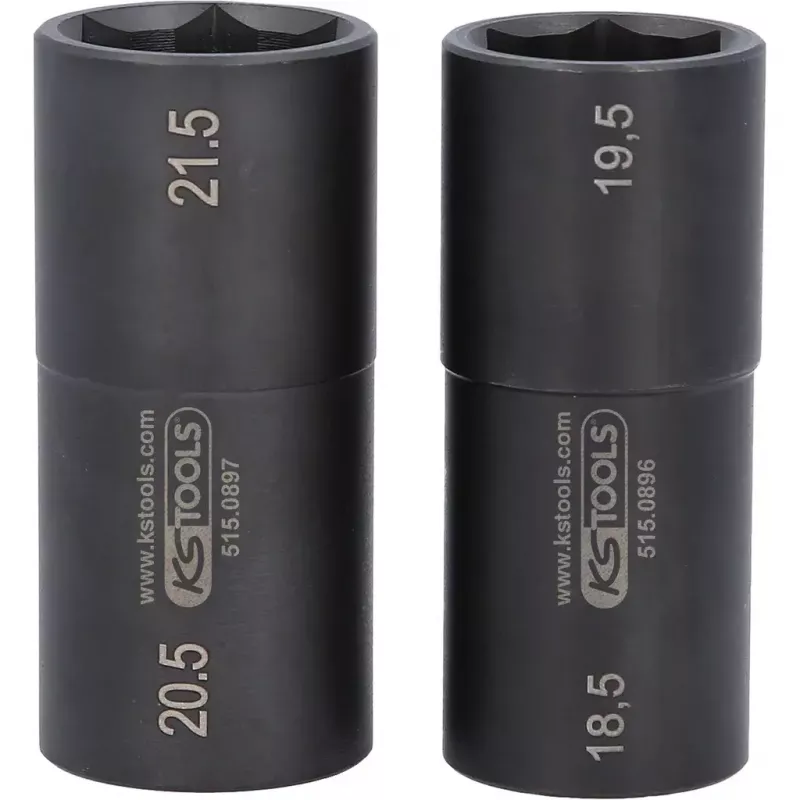 Hylsyavainsarja KS Tools 515.0895 1/2 tuuman vääntö 2 hylsyä