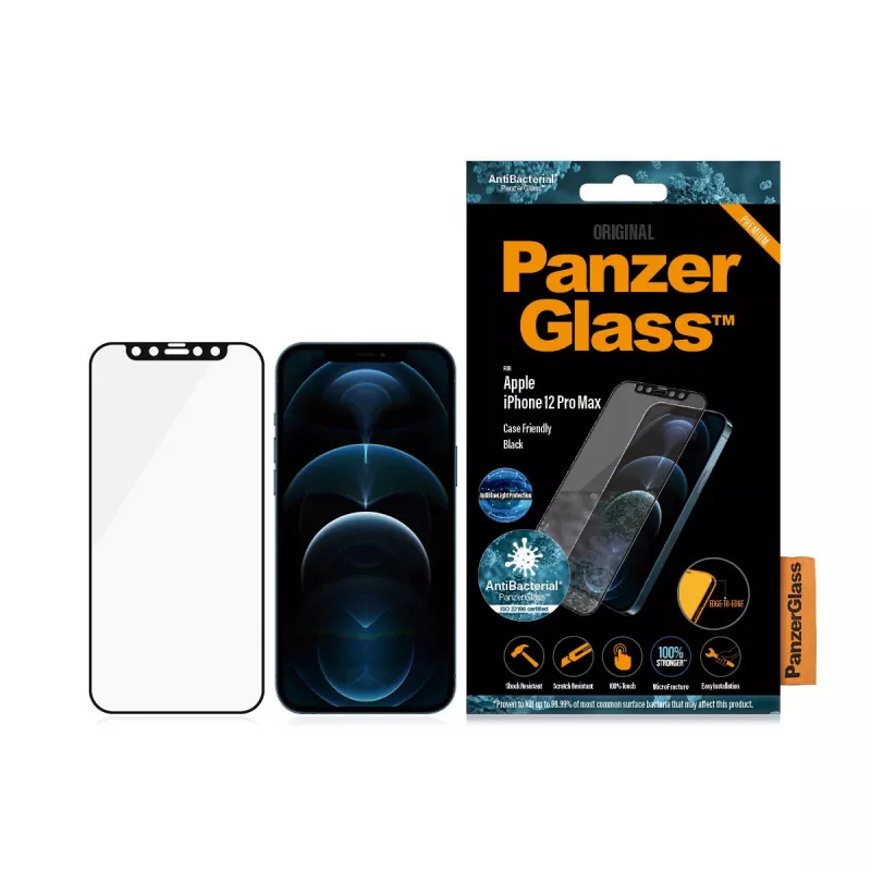 PanzerGlass ® sinivaloa suodattava näytönsuoja Apple iPhone 12 Pro Max | reunaton