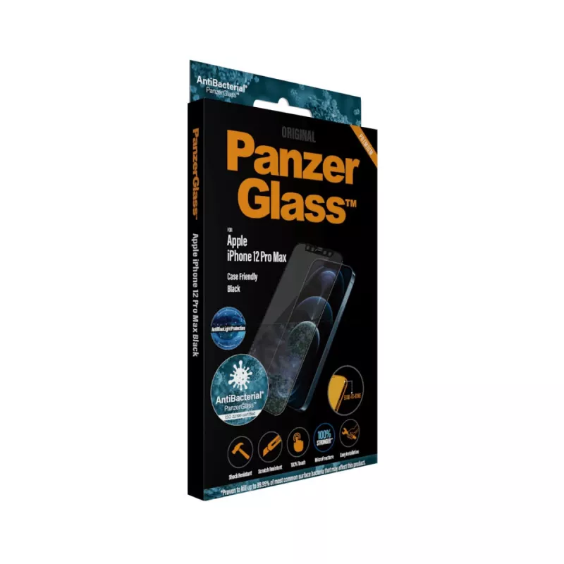 PanzerGlass ® sinivaloa suodattava näytönsuoja Apple iPhone 12 Pro Max | reunaton