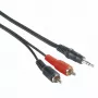 Hama 00205106 audiokaapeli 2 m 3,5 mm 2 x RCA musta, punainen