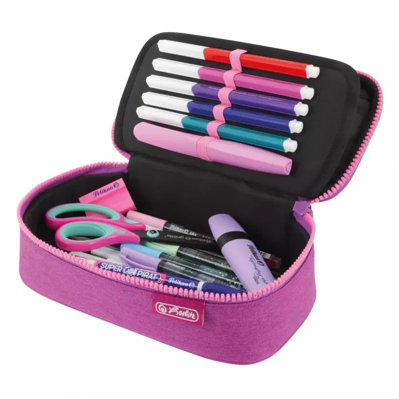 Pennala Herlitz beatBox ABC Soft polyesteri pinkki violetti 225x120x70mm