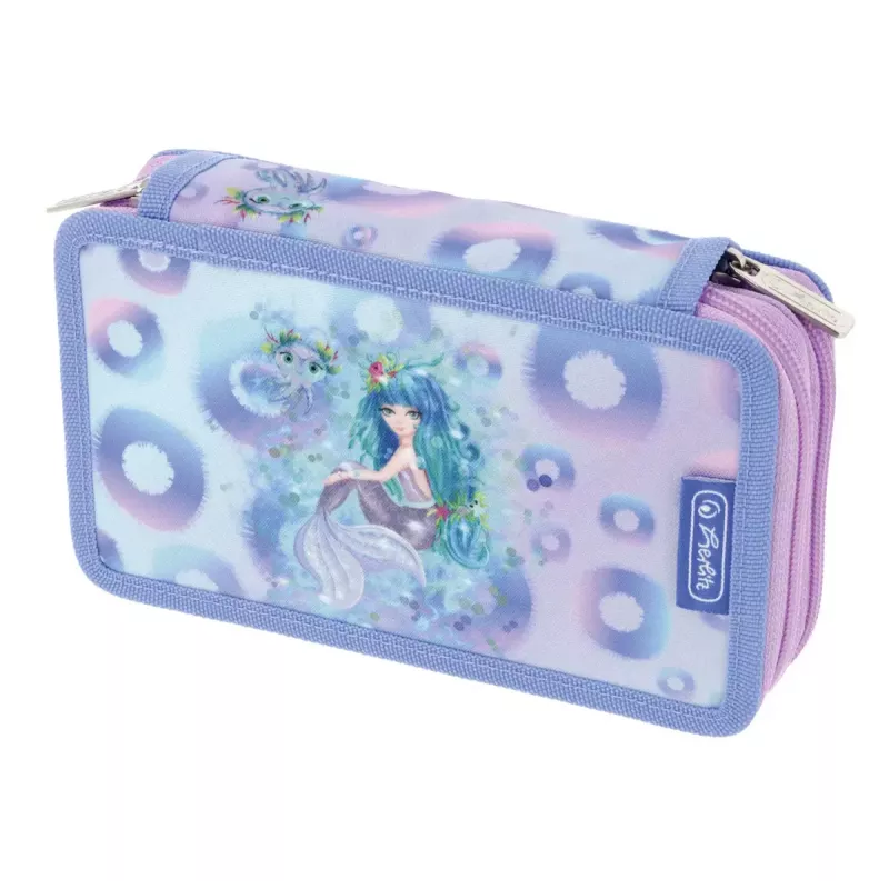 Toimistotarvikesarja Herlitz Mystic Mermaid 23-osainen sininen pinkki polyesteri