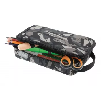 Pehmeä pennala Herlitz 2 Go polyesteri harmaa 210x130x60mm