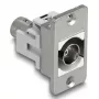 DeLOCK 90880 BNC-liitäntärasia hopea valkoinen 50 Ω