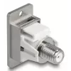 DeLOCK 90881 naarasliitäntä IEC F hopea valkoinen 75 Ω