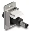 DeLOCK 90887 Keystone-moduuli litteä musta hopea valkoinen DC 5,5 x 2,5