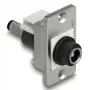 DeLOCK 90887 Keystone-moduuli litteä musta hopea valkoinen DC 5,5 x 2,5