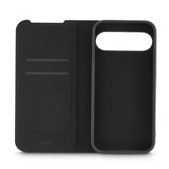 Folio-kotelo Hama 00019318 Google Pixel 10 Pro XL musta jalustalla