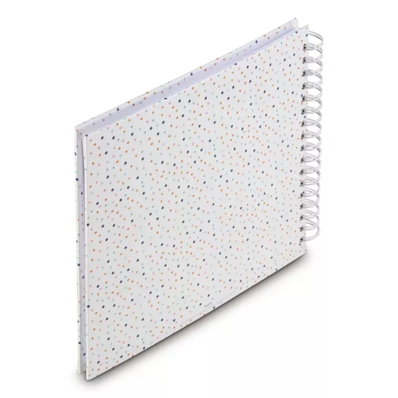Hama Confetti kierresidottu valokuva-albumi, 28x24 cm, 50 valkoista sivua
