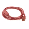 Verkkojohto ACT C14 C21 IEC60320, punainen, 2 m, 250 V 10 A