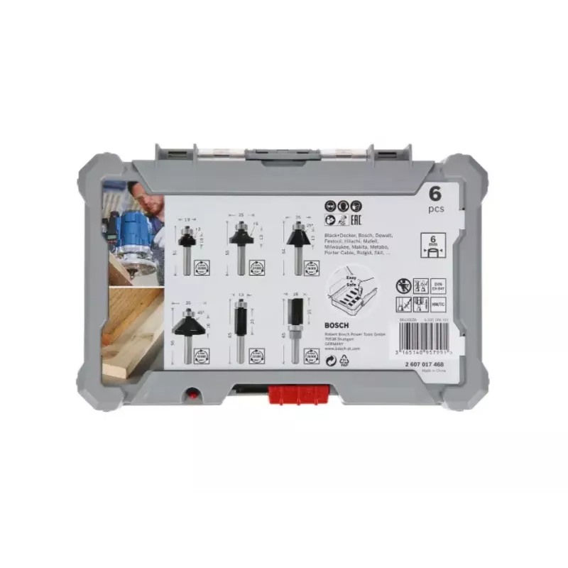 Bosch 2 607 017 470 jyrsinteräsarja 6 kpl