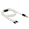 Audiokaapeli DeLOCK 85846 1,2 m 4,4 mm 2x MMCX valkoinen