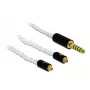 Audiokaapeli DeLOCK 85846 1,2 m 4,4 mm 2x MMCX valkoinen