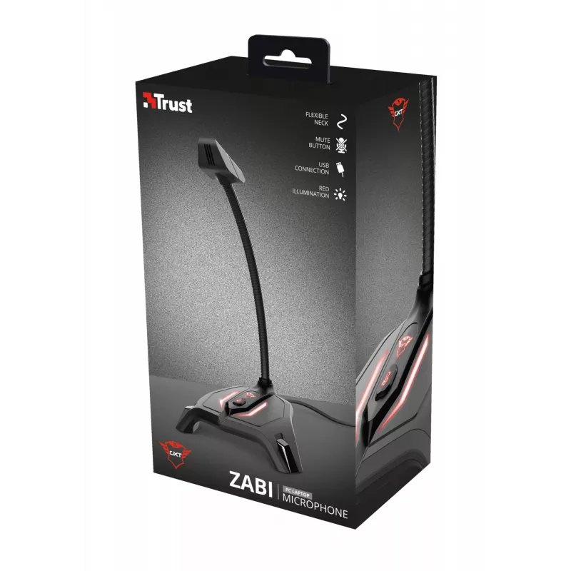 Trust GXT 215 Zabi musta PC-mikrofoni