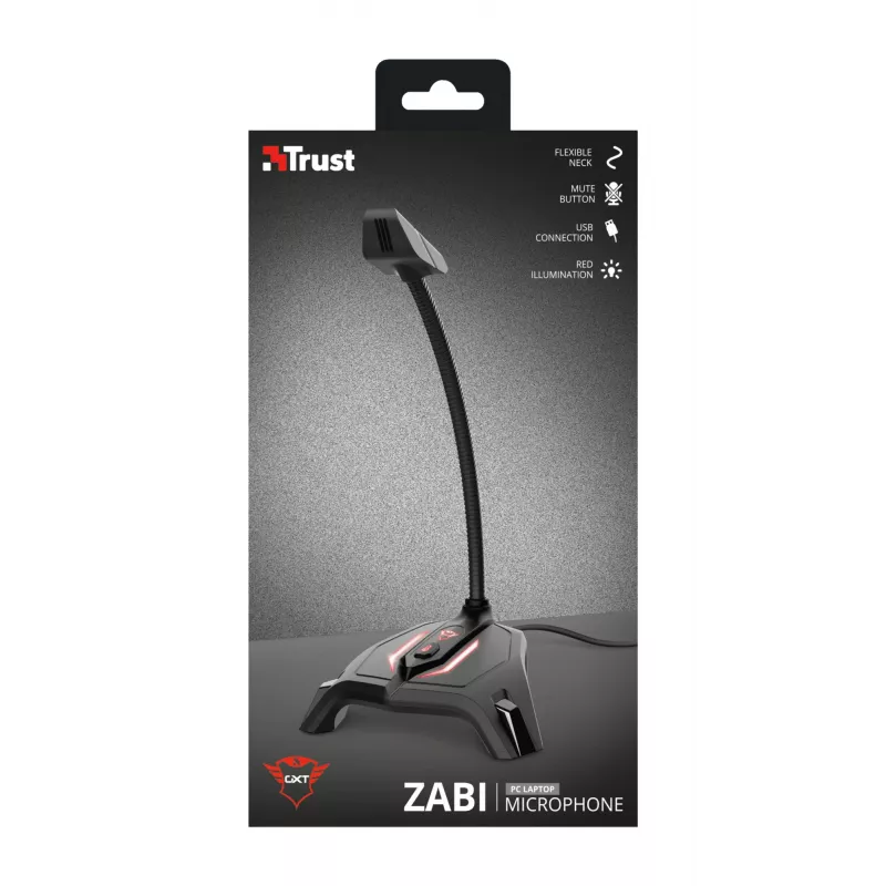 Trust GXT 215 Zabi musta PC-mikrofoni