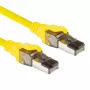 ACT keltainen 5 metrin SFTP CAT8 patch-kaapeli ilman lukituskieltä RJ45-pistokkeilla