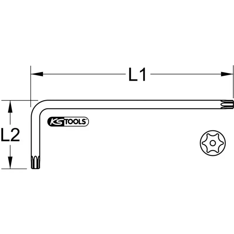 L-Torx-avain KS Tools 151.2251