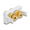 Delock Easy 45 81398 napsahtuva moduuli, 2x napaliitin, punainen/musta värirengas, valkoinen RAL 9003