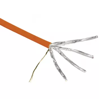 Hama 00020098 verkkokaapeli oranssi 25 m Cat7 U/FTP (STP)