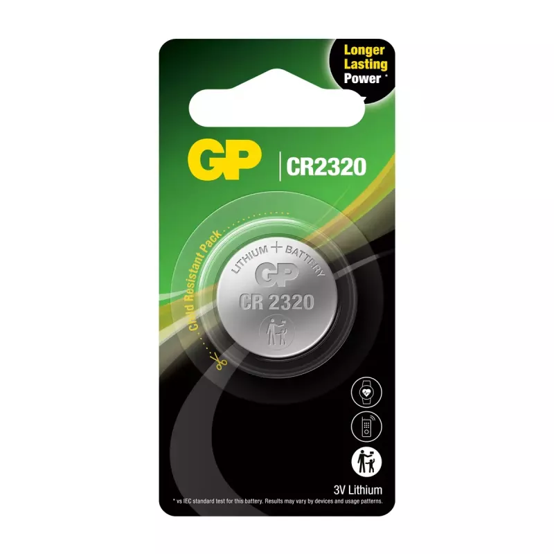 GP Batteries CR2320 litium-nappiparisto, 3 V (GPCR2320E-2CPU1)