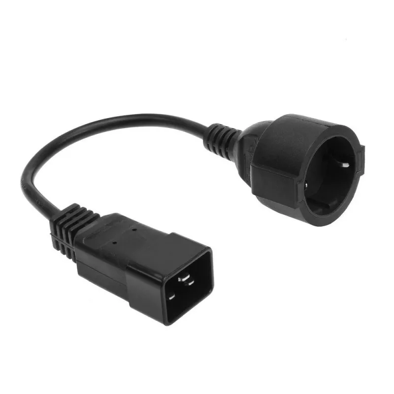 ACT virtakaapeli C20 CEE 7/3 musta 0,2 m 230 V 16 A