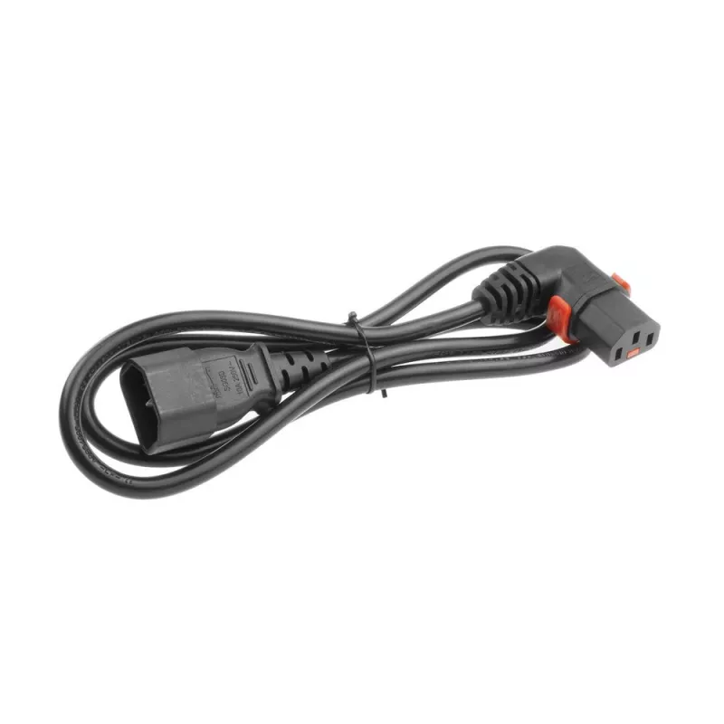 ACT virtakaapeli C14 - C13 IEC Lock (kulma) musta 1 m, PC2041