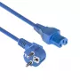ACT virtakaapeli CEE 7/7 pistoke kulma C15 sininen 1,5 m 230V 10A