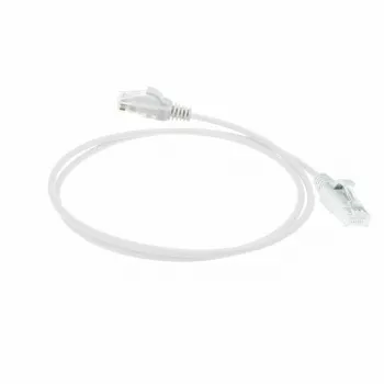 ACT valkoinen 7 metriä LSZH U/UTP CAT6 Datacenter Slimline -verkkokaapeli RJ45-liittimillä