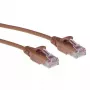 ACT ruskea 2 metriä LSZH U/UTP CAT6 Datacenter Slimline -verkkokaapeli lukituskielekkeen suojalla ja RJ45-liittimillä