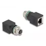 DeLOCK M12-adapteri A-koodattu 8-napainen liitin RJ45-liittimeen suora