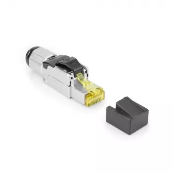 ACT kenttäasennettava liitin RJ45 CAT6A suojattu, työkaluton, 4PPoE 100W