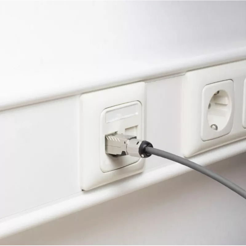 ACT kenttäasennettava liitin RJ45 CAT6A suojattu, työkaluton, 4PPoE 100W