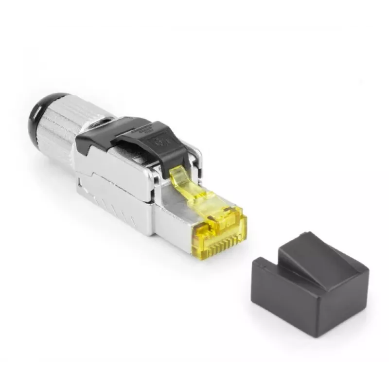 ACT kenttäasennettava liitin RJ45 CAT6A suojattu, työkaluton, 4PPoE 100W