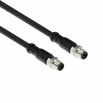ACT Industrial 1,50 metrin anturikaapeli M8A 4-napainen pistoke - M8A 4-napainen pistoke, Ultraflex Xtreme TPE -kaapeli, suojattu