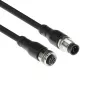 ACT Industrial 1,50 metrin anturikaapeli M12A 5-napainen pistoke M12A 5-napaiseen liittimeen, Superflex Xtreme TPE-kaapeli, suojattu