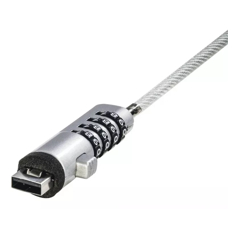 Hama USB-kaapelilukko hopea, läpinäkyvä 1,8 m