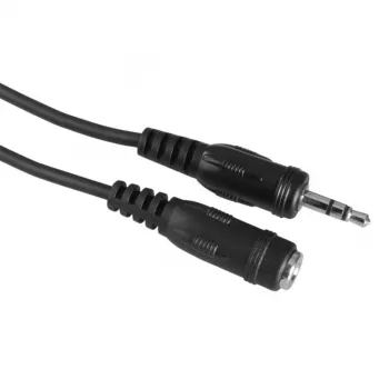 Audiokaapeli Hama 00205105 5 m 3,5 mm pistoke naarasliitäntään musta